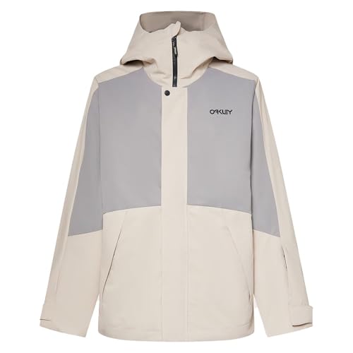 Oakley スキー・スノーボードジャケット グレー　スノーウェア Oakley Mens Range Recycled Jacket 2.0, Mist/Cement, Large at